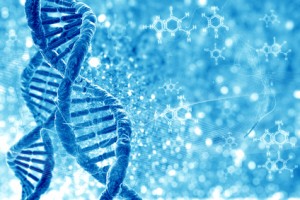 DNA molecules on the natural background